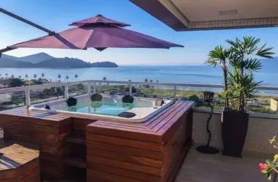 Linda cobertura com 3 quartos e vista mar a venda em caraguatatuba - jardim primavera - caraguatatuba sp