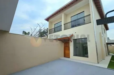 Sobrado com  116 m² e 3 dormitórios à venda por r$ 620.000 - balneário dos golfinhos - caraguatatuba/sp