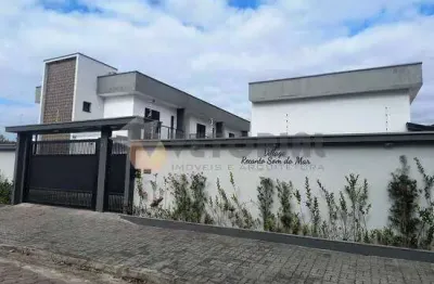 Sobrado em condomínio à venda em caraguatatuba, capricórnio ii, com 2 quartos, 99m²