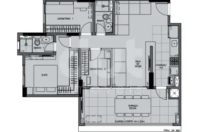 Apartamento com 3 quartos à venda na avenida governador pedro de toledo, 334, centro, campinas, 80 m2 por r$ 720.000