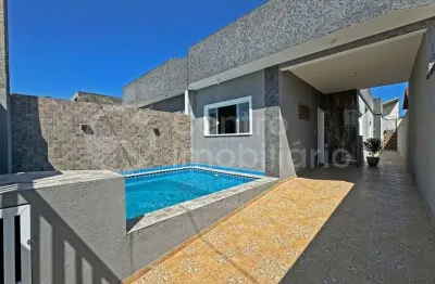 Casa à venda com piscina e 2 quartos em peruíbe, no bairro flora rica