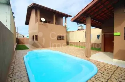Casa à venda com piscina e 4 quartos em peruíbe, no bairro belmira novaes