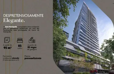 Lançamento em petrópolis com 3 suítes e 3 vagas. empreendimento inteligente