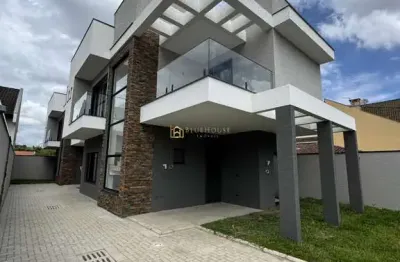 Casa em condomínio fechado com 3 quartos à venda na rua miguel abrão, portão, curitiba por r$ 1.299.000