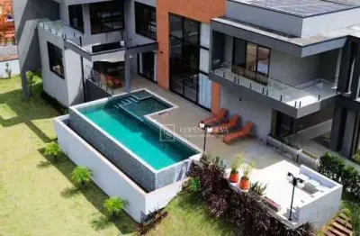 Casa com 5 dormitórios, sendo 5 suítes disponível para venda localizada em condomínio fechado, atibaia, sp.