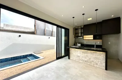 Linda casa térrea nova, recém construída, com 3 suítes à venda no jardim valência, em bonfim paulista - ribeirão preto / sp