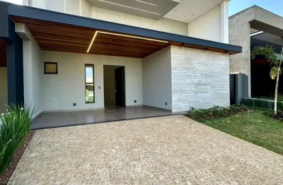 Casa térrea impecável, nova, recém construída, com 03 suítes e cozinha separada à venda em condomínio na zona sul de ribeirão preto