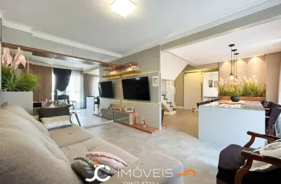 Apartamento com 3 dormitórios sendo 1 suíte à venda, 140 m² por r$ 795.000 - ponta aguda - blumenau/sc