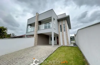 Sobrado com 3 dormitórios mais 1 escritório à venda, 156 m² por R$ 619.900 - Estradas das Areias - Indaial/SC