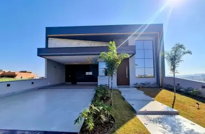 Casa em condomínio de luxo em indaiatuba-sp: 3 quartos, 3 suítes, 2 salas, 5 banheiros, 4 vagas e 191,76 m² de área