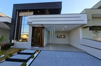 Casa térrea no park gran reserve em indaiatuba com 3 suítes, piscina, alto padrão de acabamento e móveis planejados
