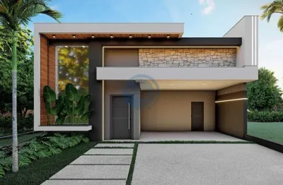 Venda de casa em condomínio de luxo em indaiatuba-sp, 3 quartos, 3 suítes, 2 salas, 4 banheiros, 4 vagas, 205,98 m²