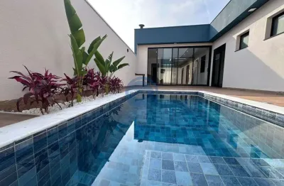 Casa térrea completa com piscina e 3 suítes no condomínio park gran reserve ? indaiatuba