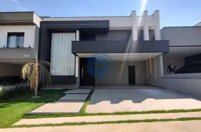 Casa em condomínio de luxo em indaiatuba-sp, 3 suítes, 2 salas, 5 banheiros, 4 vagas, 198m² - residencial evidências