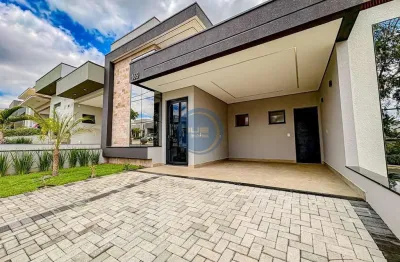 Casa de luxo em condomínio  3 suítes  localização estratégica em indaiatuba-sp  147m²  pé direito alto e cozinha gourmet