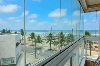 Apartamento com 2 dormitorios, suite e varanda gourmet. frente mar.