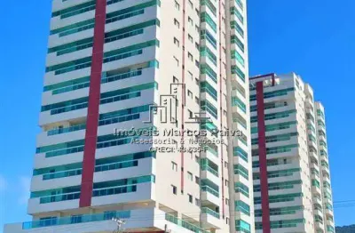 Apartamento semi-novo 2 dormitórios, vista para mar e montanha, andar alto, lazer completo.