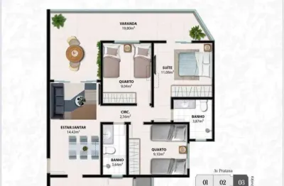 Apartamento com 3 dormitórios à venda por r$ 935.000,00 - praia do morro - guarapari/es