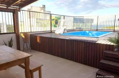 Cobertura com 4 dormitórios à venda por r$ 1.950.000,00 - praia do morro - guarapari/es