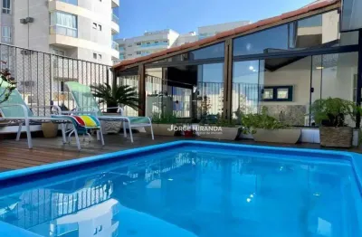 Cobertura com 5 dormitórios à venda por r$ 1.800.000,00 - praia do morro - guarapari/es