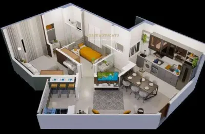 Apartamento com 2 quartos à venda no Conjunto Habitacional Engenheiro Francisco Blasi, Botucatu 