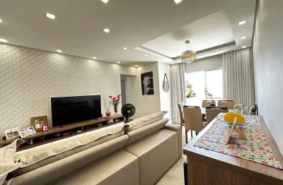 Apartamento à venda felicittá lindíssimo com móveis planejados, jardim bandeirantes, louveira, sp