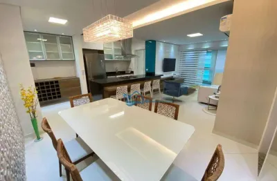 Apartamento com 3 dormitórios à venda, 126 m² por r$ 3.300.000,00 - riviera - módulo 8 - bertioga/sp