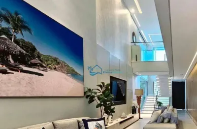Casa com 6 dormitórios à venda, 334 m² por r$ 7.450.000,00 - riviera módulo 16 - bertioga/sp