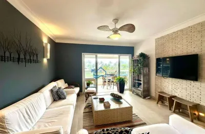 Apartamento com 4 dormitórios para alugar, 156 m² por r$ 2.500,00/dia - riviera módulo 03 - bertioga/sp