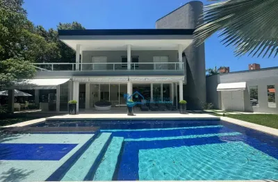 Casa com 6 dormitórios, 360 m² - venda por r$ 9.500.000,00 ou aluguel por r$ 4.500,00/dia - riviera módulo 04 - bertioga/sp