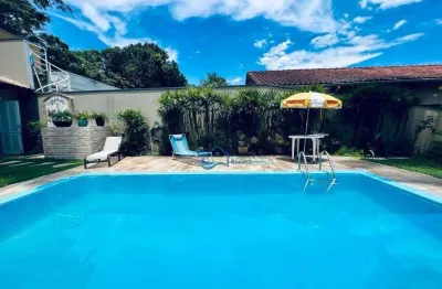 Casa com 4 dormitórios para alugar, 490 m² por r$ 2.300,00/dia - boracéia - bertioga/sp