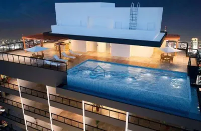 Apartamento com 2 dormitórios à venda, 49 m² por r$ 599.000,00 - balneário cidade atlântica - guarujá/sp