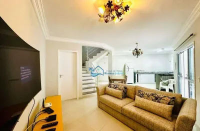 Village com 3 dormitórios para alugar, 100 m² por r$ 8.000,00/mês - riviera - módulo 26 - bertioga/sp