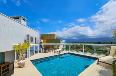 Cobertura com 4 dormitórios à venda, 198 m² por r$ 6.000.000,00 - riviera - módulo 7 - bertioga/sp