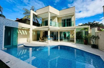 Casa com 5 dormitórios para alugar, 304 m² por r$ 5.500,00/mês - riviera módulo 18 - bertioga/sp
