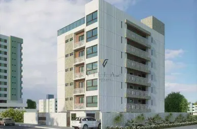 Flat com 1 dormitório, sala e cozinha estilo americana 36 m² - venda por r$ 350.000 ou aluguel por r$ 2.966/mês - intermares - cabedelo/pb