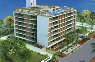 Apartamento com 2 dormitórios, 2 salas e varanda à venda, 58 m² por r$ 780.000 - tambaú - joão pessoa/pb
