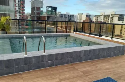Studio a 400m da praia de intermares com 1 dormitório, sala e cozinha integradas à venda, 21 m² por r$ 339.000 - intermares - cabedelo/pb