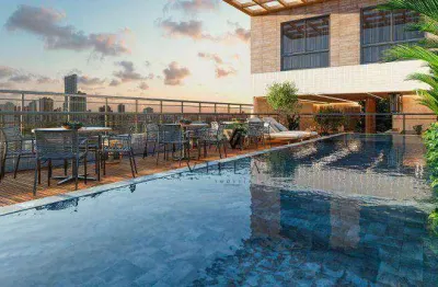 Apartamento com 1 dormitório, sala, cozinha e varanda integradas à venda, 35 m² por r$ 350.097 - jardim oceania - joão pessoa/pb