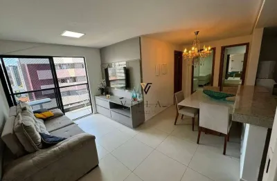 Apartamento com 2 dormitórios, sala, cozinha e varanda à venda, 64 m² por r$ 650.000 - manaíra - joão pessoa/pb