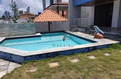 Casa espetacular com 4 dormitórios, 2 salas, piscina 450 m² venda por r$ 1.800.000 ou aluguel por r$ 12.000/mês - bairro dos estados - joão pessoa/pb