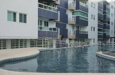 Apartamento pé na areia com 2 dormitórios, sala, cozinha americana e varanda à venda, 77 m² por r$ 950.000 - bessa - joão pessoa/pb