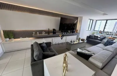 Apartamento belíssimo com 4 dormitórios, 3 salas amplas e coziinha à venda, 225 m² por r$ 1.150.000 - manaíra - joão pessoa/pb