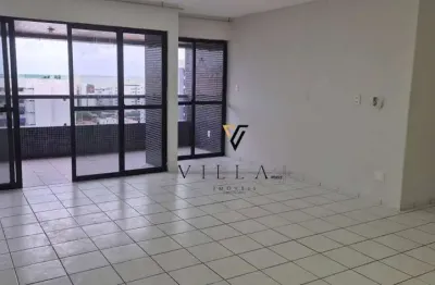 Apartamento maravilhoso com 3 dormitórios, 2 salas, cozinha e 2 varandas à venda, 139 m² por r$ 850.000 - tambaú - joão pessoa/pb