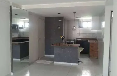 Apartamento com 2 dormitórios, sala, cozinha americana e varanda à venda, 65 m² por r$ 450.000,00 - brisamar - joão pessoa/pb