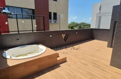 Cobertura Espetacular com 2 dormitórios, sala, cozinha e jacuzzi na cobertura à venda, 99 m² por R$ 680.000,00 - Bessa - João Pessoa/PB
