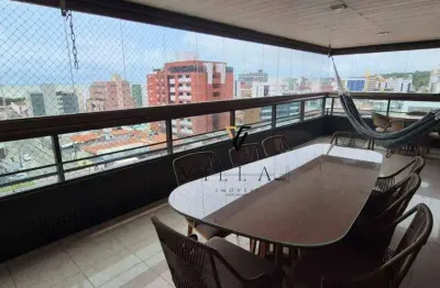 Apartamento com 4 dormitórios, sala para 3 ambientes, cozinha e varanda à venda, 283 m² por R$ 1.790.000 - Cabo Branco - João Pessoa/PB