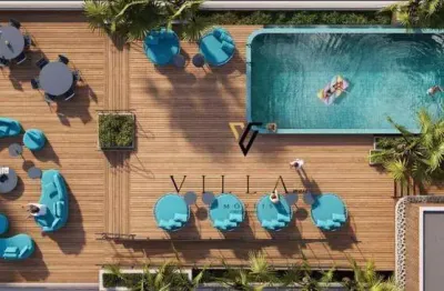 Studio vista definitiva mar com 1 dormitório, sala, cozinha e varanda integradasà venda, 18 m² por r$ 484.544, - jardim oceania - joão pessoa/pb
