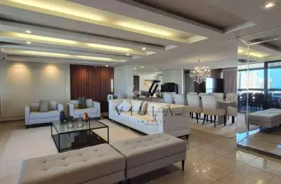 Apartamento lluxuoso com 4 dormitório, 4 salas, cozinha,, varandas na sala e suítes à venda, 320 m² por r$ 2.700.000 - aeroclube - joão pessoa/pb