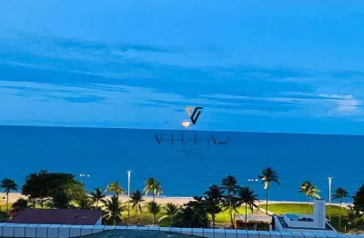 Cobertura duplex a 50m do mar com 3 dormitórios, 3 salas, cozinha e varanda à venda, 310 m² por r$ 1.900.000 - cabo branco - joão pessoa/pb